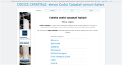 Desktop Screenshot of codicecatastale.it